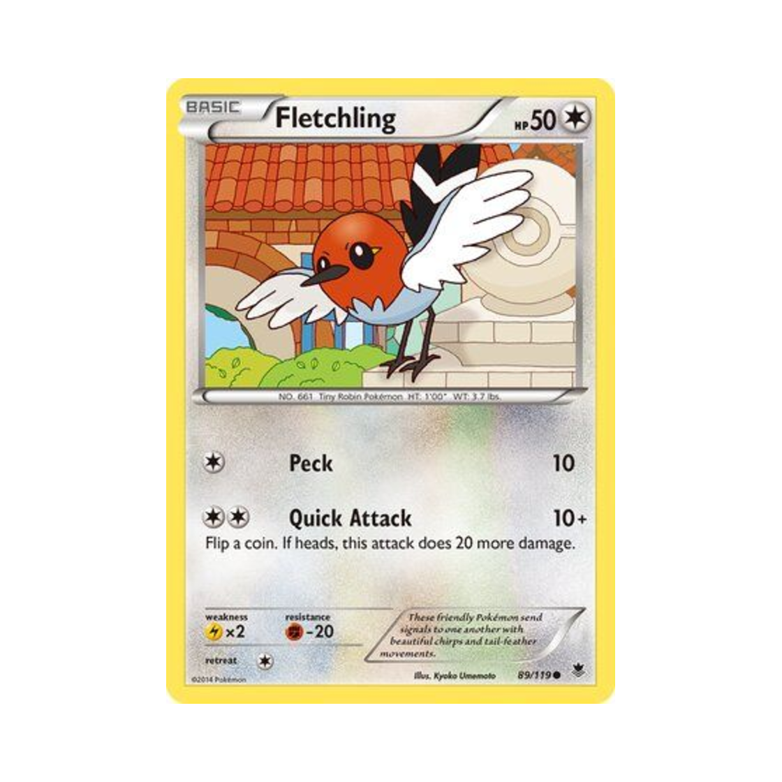 포켓몬 TCG 화살꼬빈 C 팬텀 포스 (영문판)(Pokemon TCG Fletchling C Phantom Forces (English Ver.)) - 1