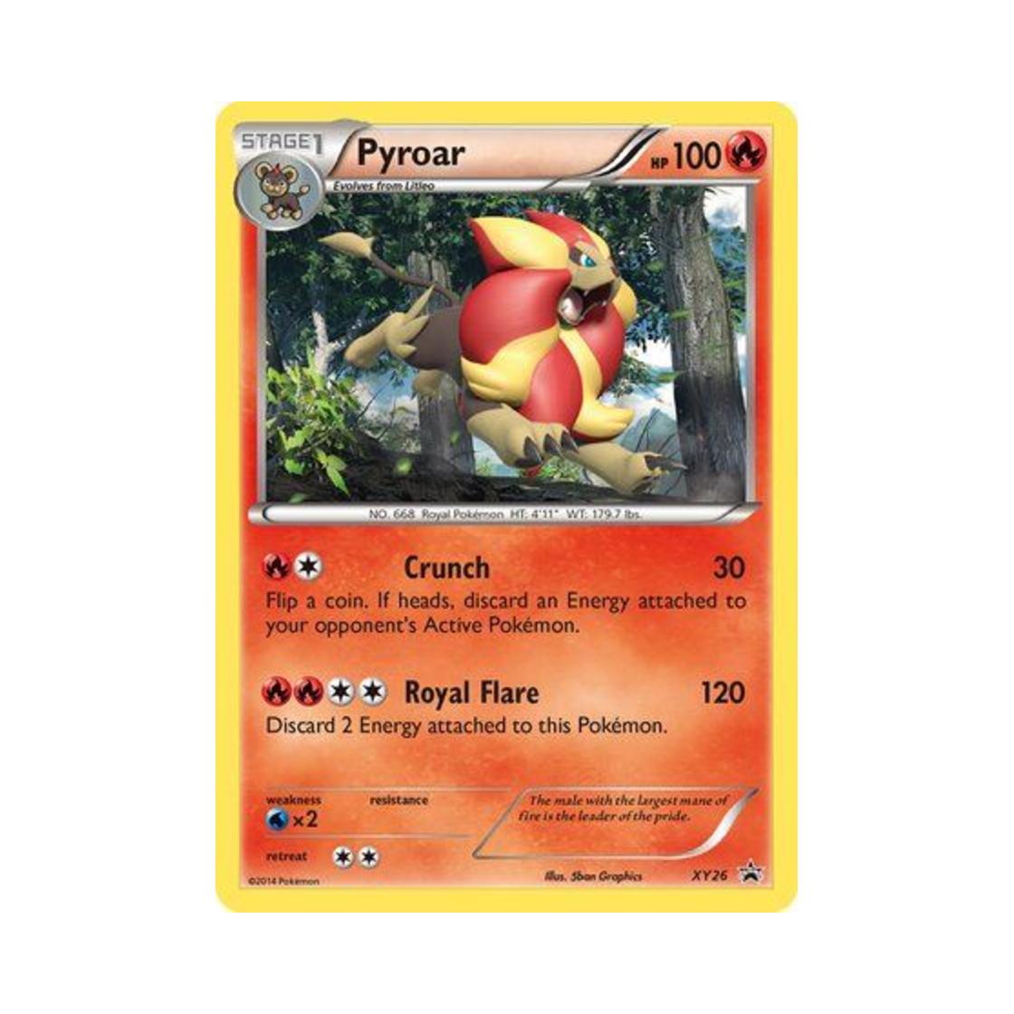 포켓몬 TCG 화염레오 P XY 프로모 카드 (영문판)(Pokemon TCG Pyroar P XY Promos (English Ver.))