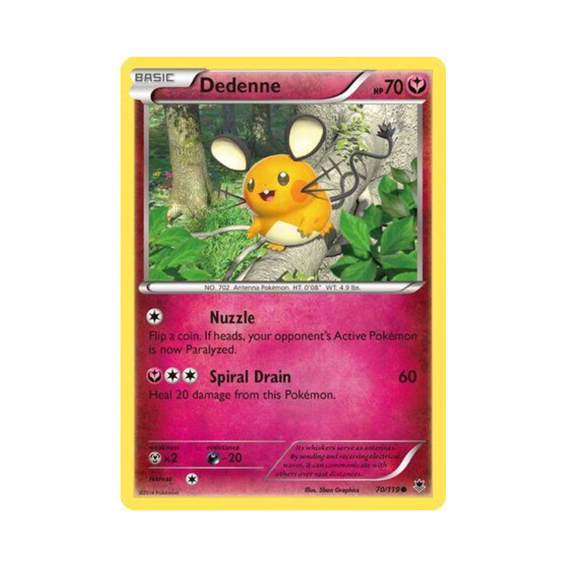 포켓몬 TCG 데덴네 C 팬텀 포스 (영문판)(Pokemon TCG Dedenne C Phantom Forces (English Ver.))