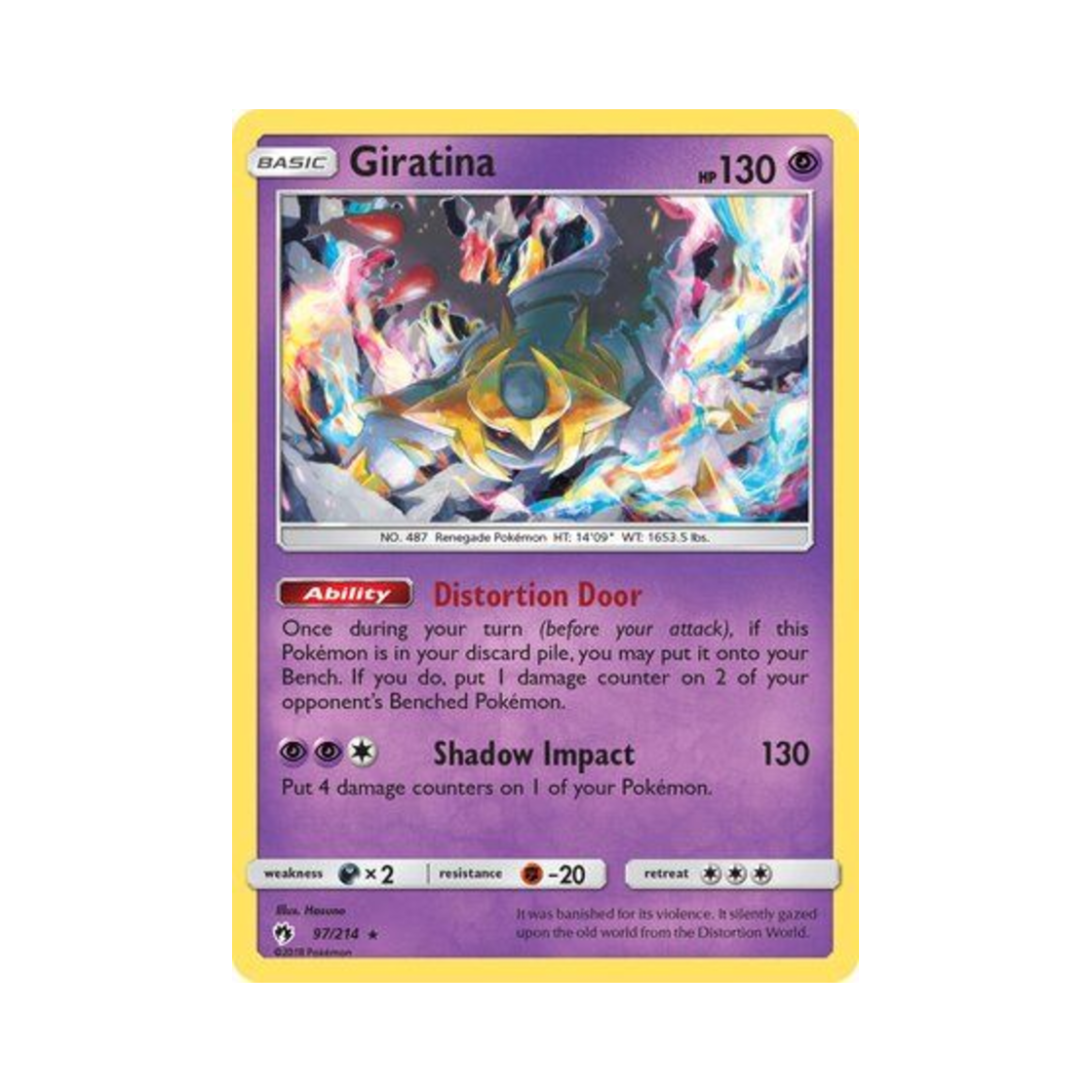 포켓몬 TCG 기라티나 RH 로스트 썬더 (영문판)(Pokemon TCG Giratina RH Lost Thunder (English Ver.)) - 1