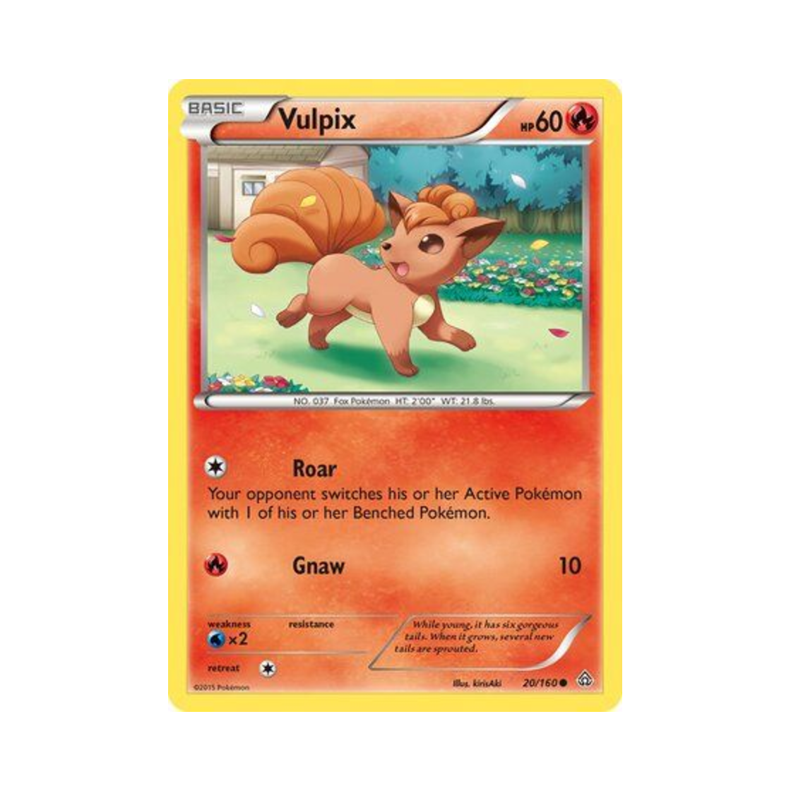 포켓몬 TCG 식스테일 C 프라이멀 크래시 (영문판)(Pokemon TCG Vulpix C Primal Clash (English Ver.)) - 1
