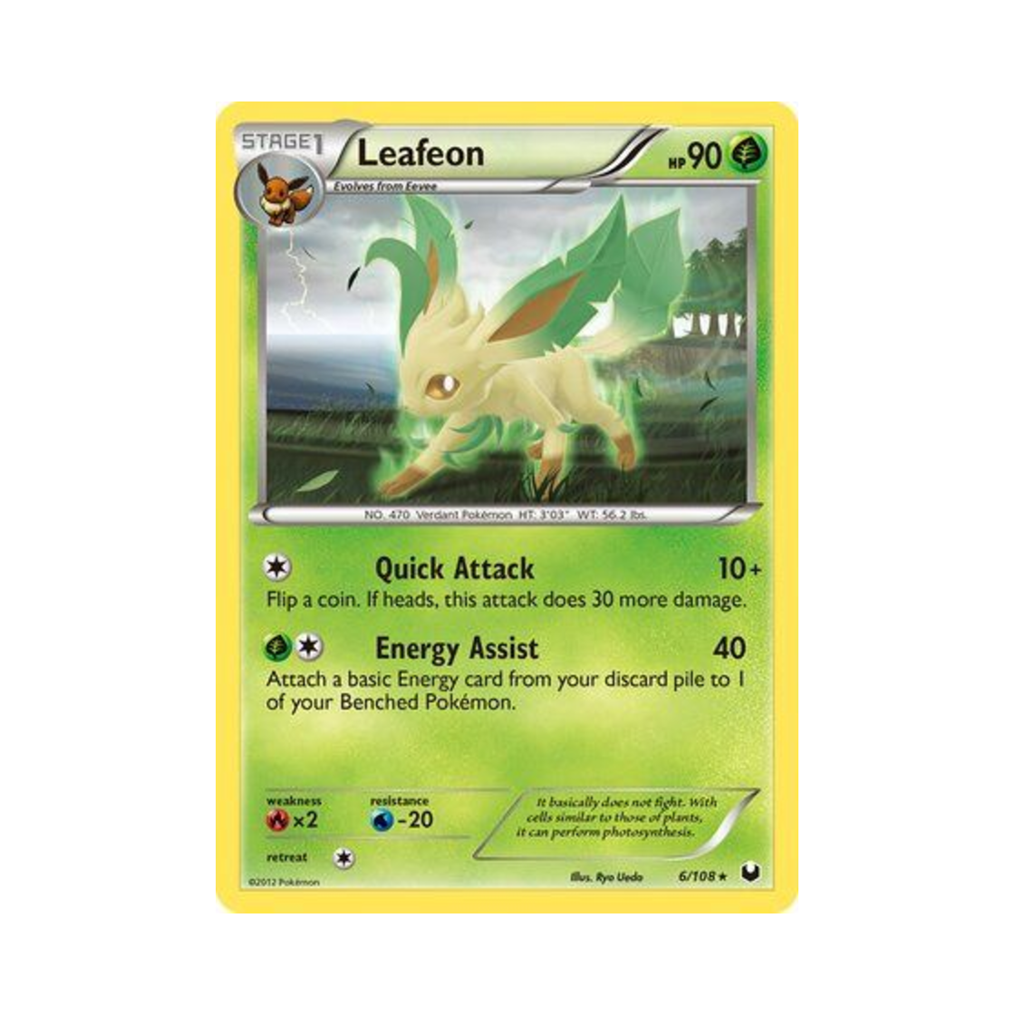 포켓몬 TCG 리피아 R 다크 익스플로러스 (영문판)(Pokemon TCG Leafeon R Dark Explorers (English Ver.)) - 1