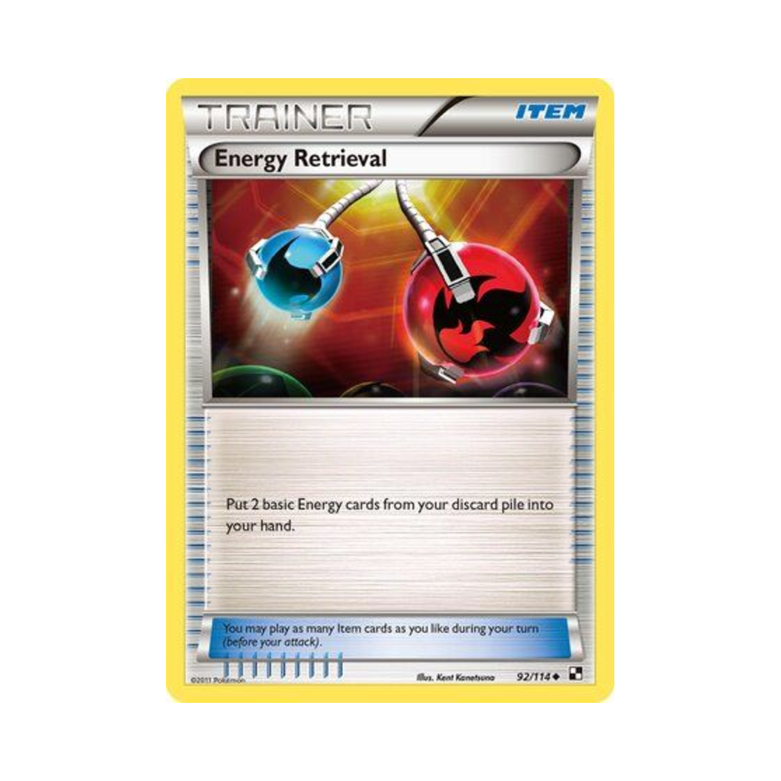 포켓몬 TCG 에너지 회수 U 블랙 & 화이트 (영문판)(Pokemon TCG Energy Retrieval U Black & White (English Ver.)) - 1