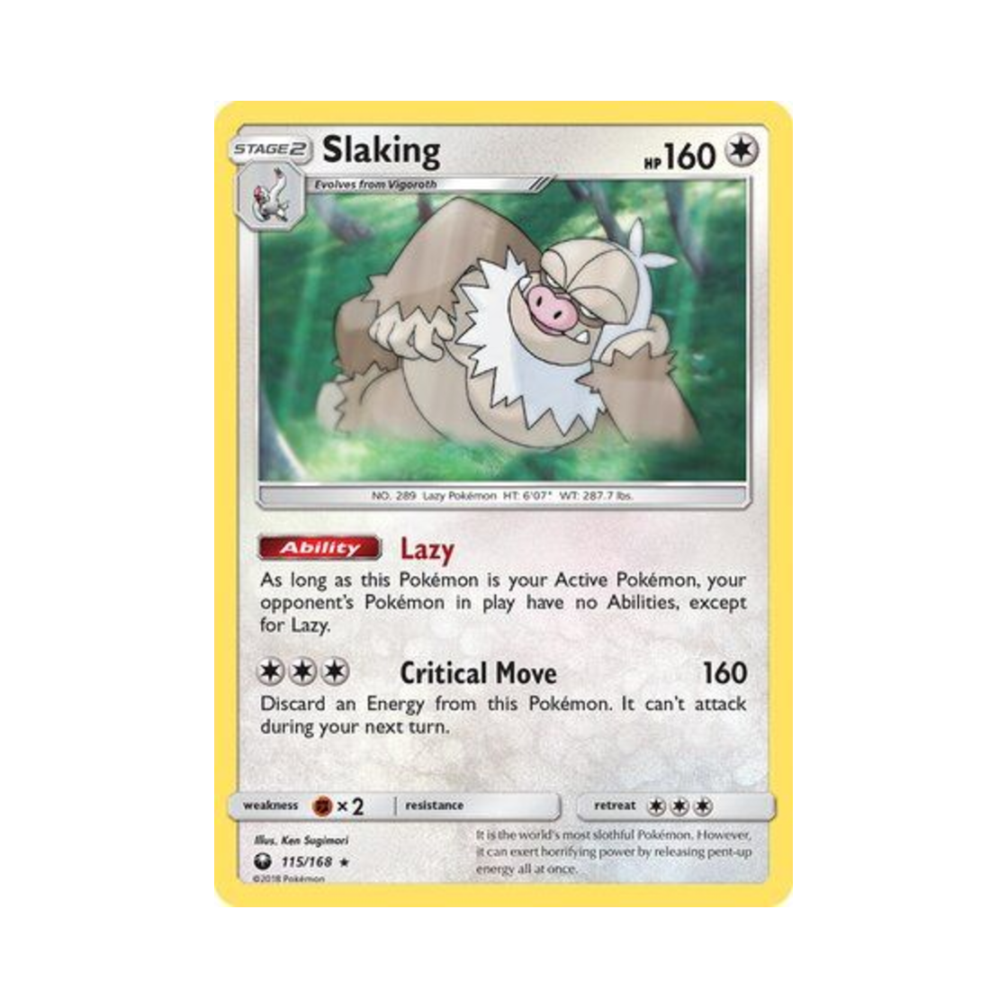 포켓몬 TCG 게을킹 RH 셀레스티얼 스톰 (영문판)(Pokemon TCG Slaking RH Celestial Storm (English Ver.)) - 1
