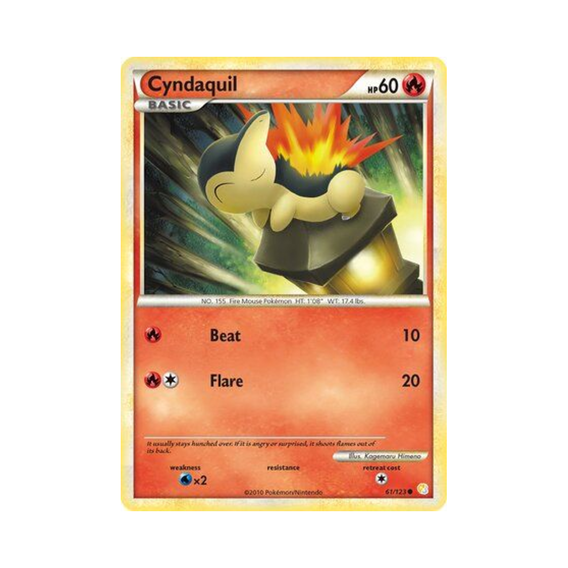 포켓몬 TCG 브케인 C 하트골드 & 소울실버 (영문판)(Pokemon TCG Cyndaquil C HeartGold & SoulSilver (English Ver.)) - 1