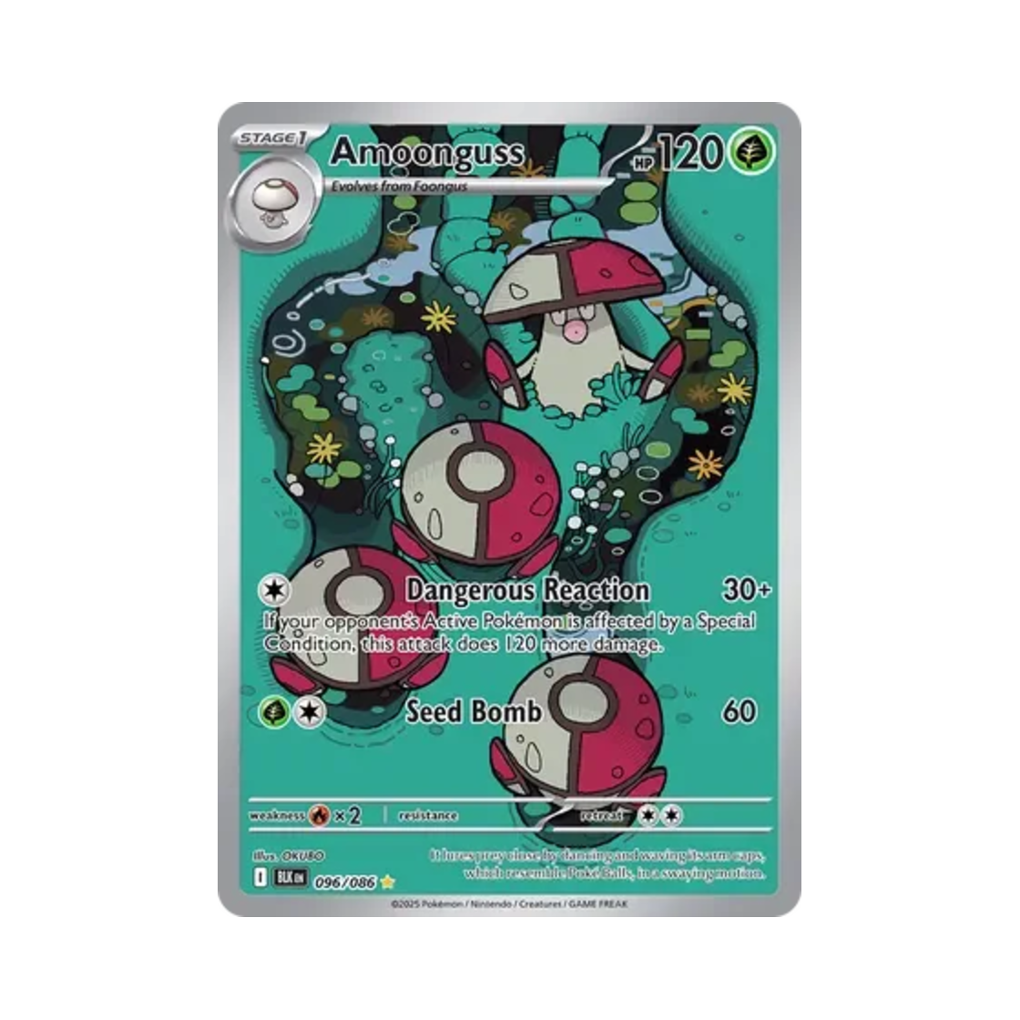 포켓몬 TCG 뽀록나 IR 블랙볼트 (영문판)(Pokemon TCG Amoonguss IR Black Bolt (English Ver.)) - 1
