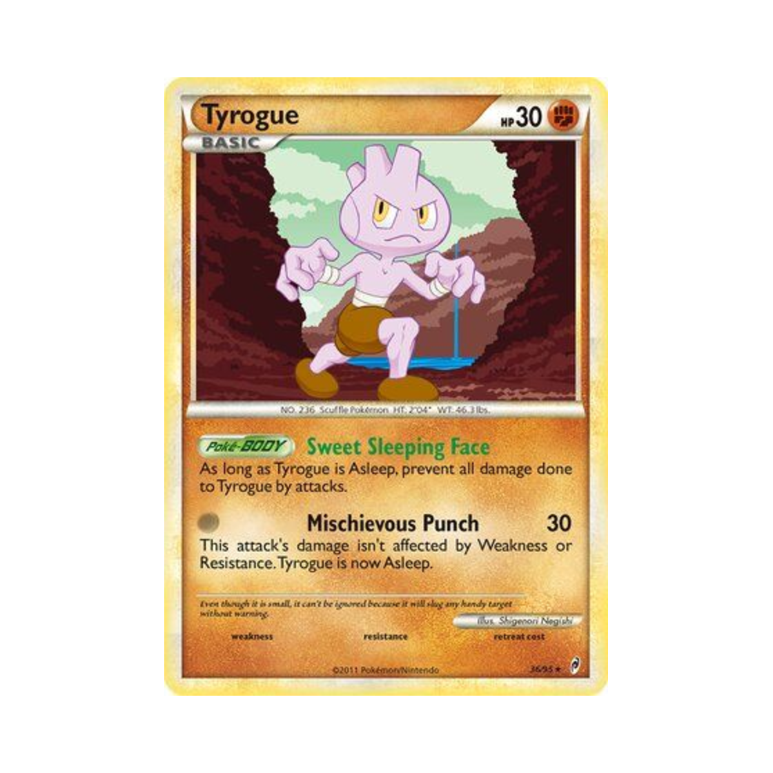 포켓몬 TCG 배루키 R 콜 오브 레전즈 (영문판)(Pokemon TCG Tyrogue R Call of Legends (English Ver.)) - 1