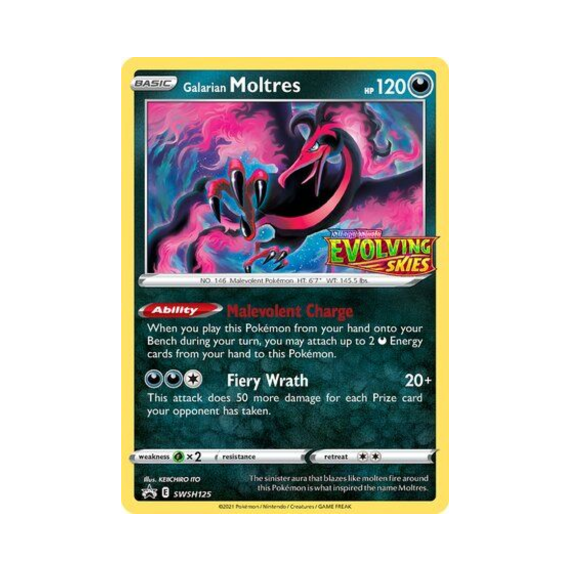 포켓몬 TCG 가라르 파이어 P 소드 & 실드 프로모카드 (영문판)(Pokemon TCG Galarian Moltres P Sword & Shield Promos (English Ver.)) - 1