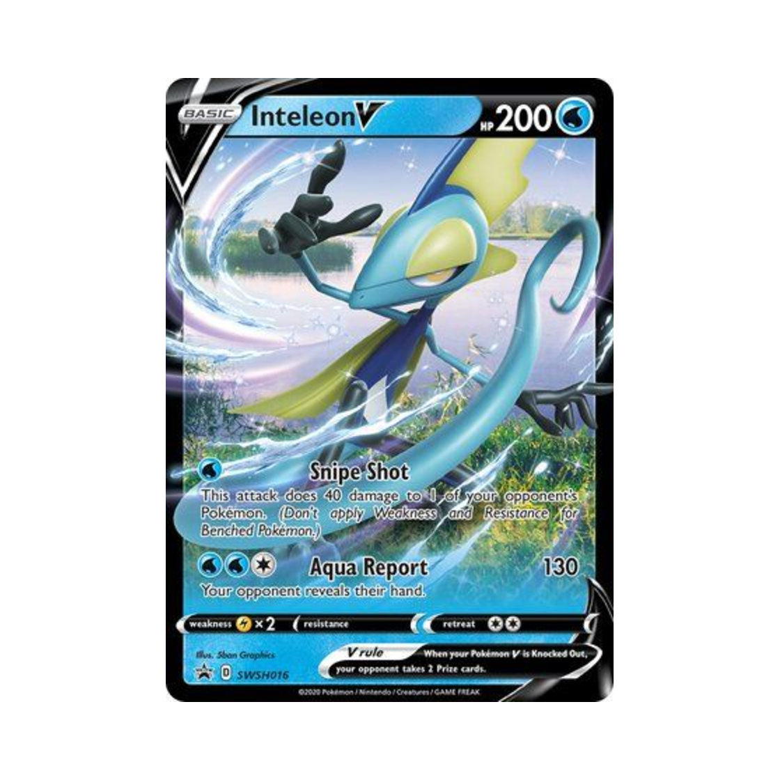 포켓몬 TCG 인텔리레온 V P 소드 & 실드 프로모카드 (영문판)(Pokemon TCG Inteleon V P Sword & Shield Promos (English Ver.))