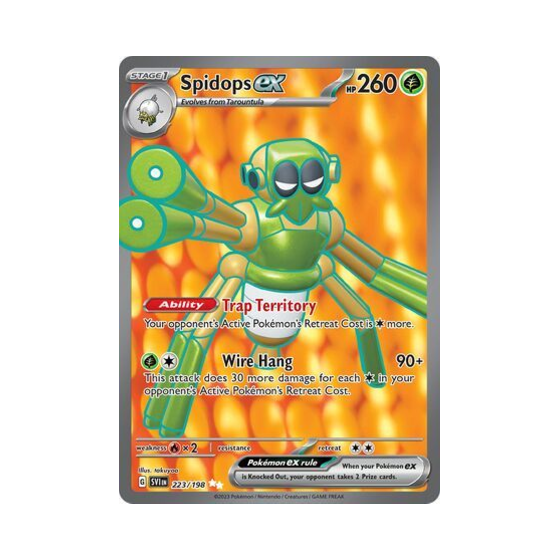 포켓몬 TCG 트래피더 ex UR 스칼렛 & 바이올렛 (영문판)(Pokemon TCG Spidops ex UR Scarlet & Violet (English Ver.))