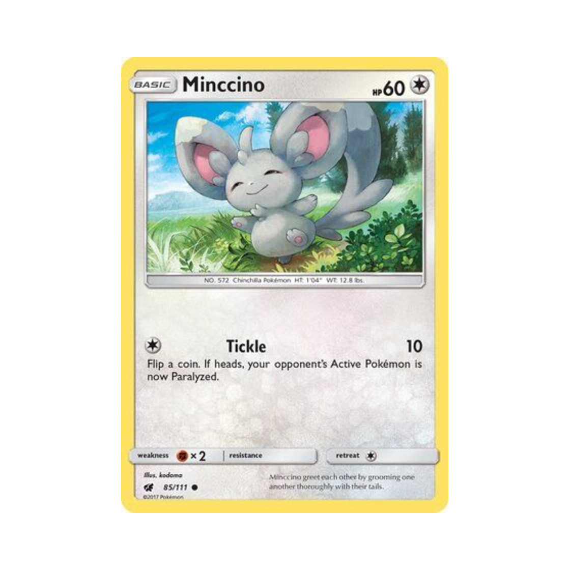포켓몬 TCG 치라미 C 크림슨 인베이전 (영문판)(Pokemon TCG Minccino C Crimson Invasion (English Ver.)) - 1