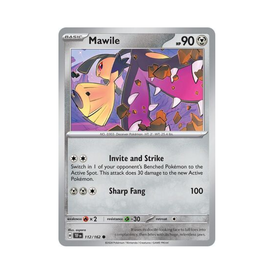 포켓몬 TCG 입치트 C 템포럴 포시스 (영문판)(Pokemon TCG Mawile C Temporal Forces (English Ver.)) - 1