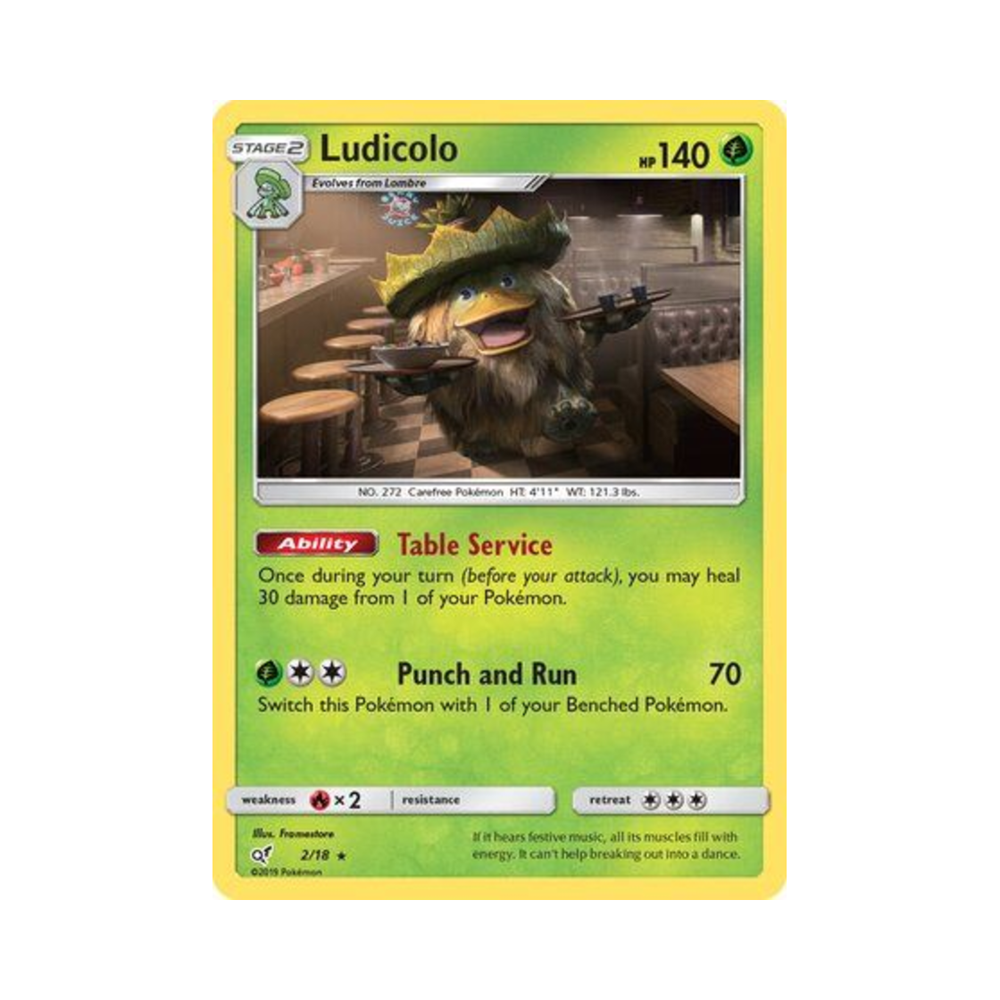 포켓몬 TCG 로파파 R 명탐정 피카츄 (영문판)(Pokemon TCG Ludicolo R Detective Pikachu (English Ver.)) - 1