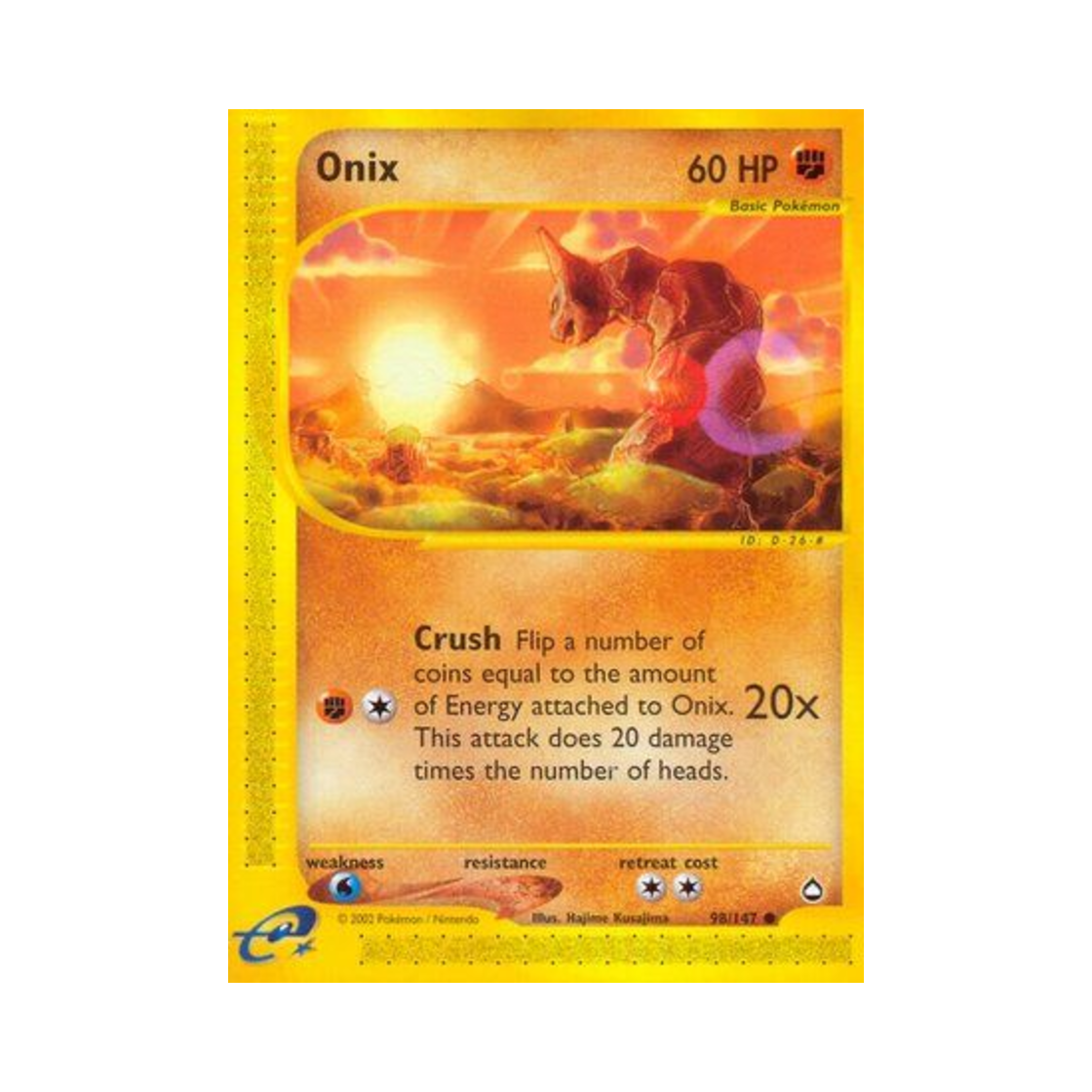 포켓몬 TCG 롱스톤 C 아쿠아폴리스 (영문판)(Pokemon TCG Onix C Aquapolis (English Ver.)) - 1