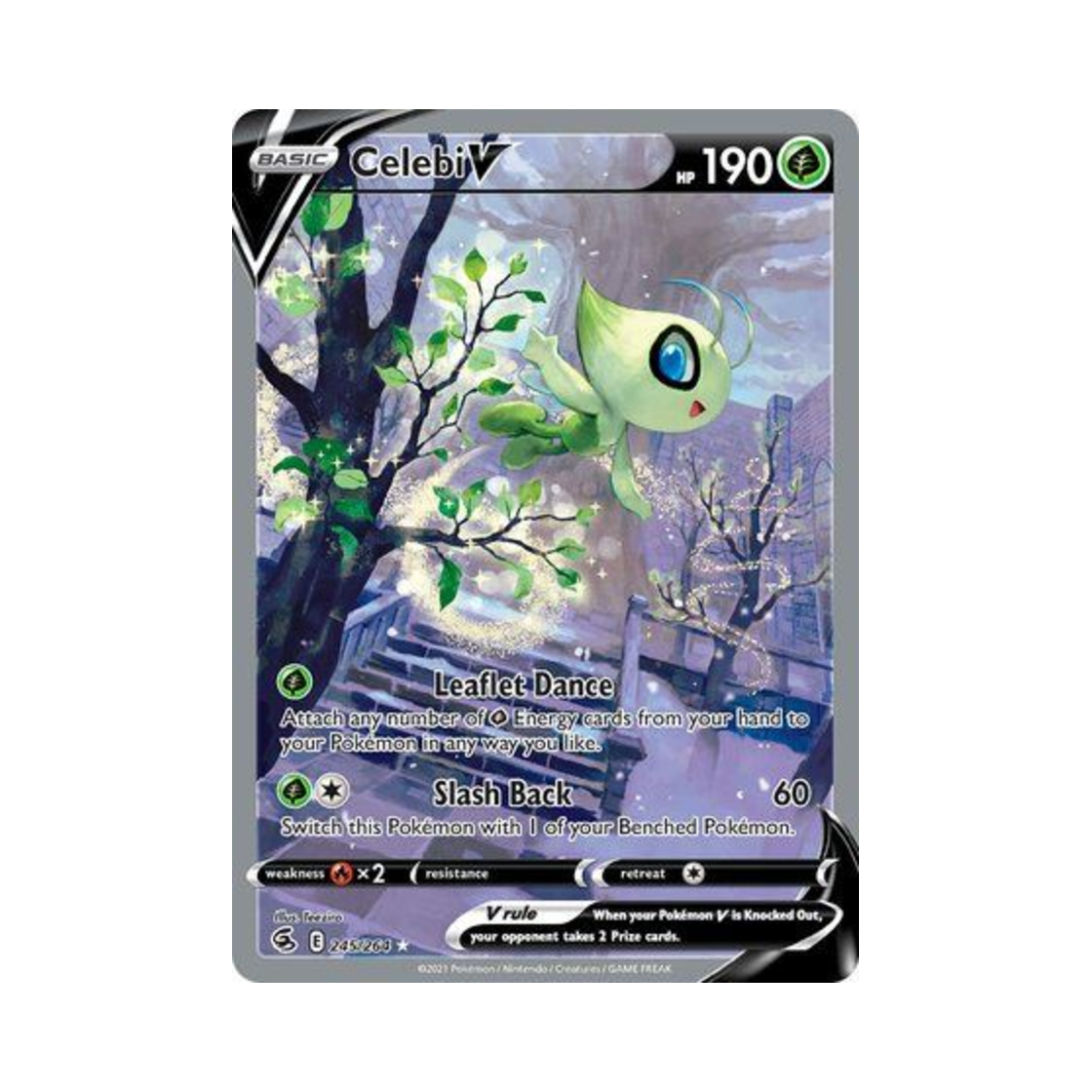 FST245/264 Pokemon TCG Celebi V RU Fusion Strike (English Ver.)