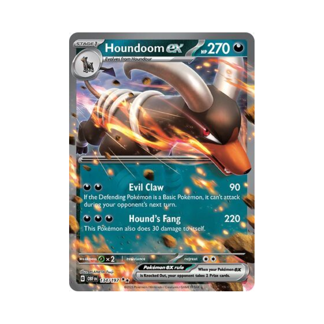 포켓몬 TCG 헬가 ex DR 옵시디언 플레임즈 (영문판)(Pokemon TCG Houndoom ex DR Obsidian Flames (English Ver.)) - 1