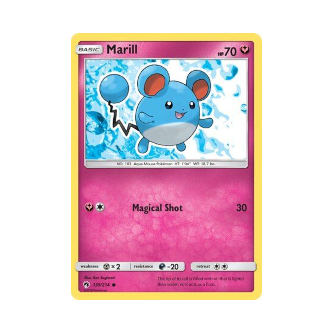 포켓몬 TCG 마릴 C 로스트 썬더 (영문판)(Pokemon TCG Marill C Lost Thunder (English Ver.))
