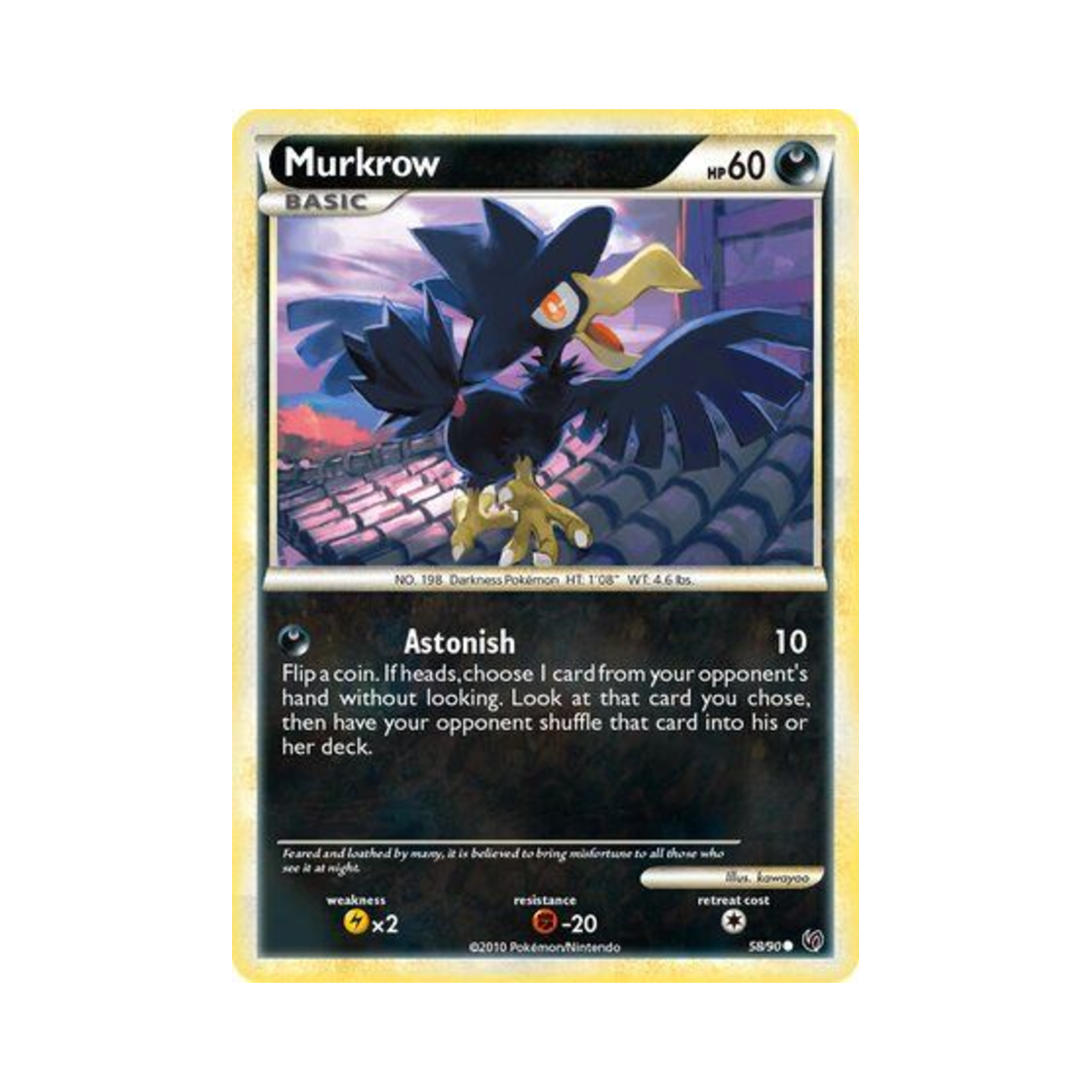 포켓몬 TCG 니로우 C 언던티드 (영문판)(Pokemon TCG Murkrow C Undaunted (English Ver.))