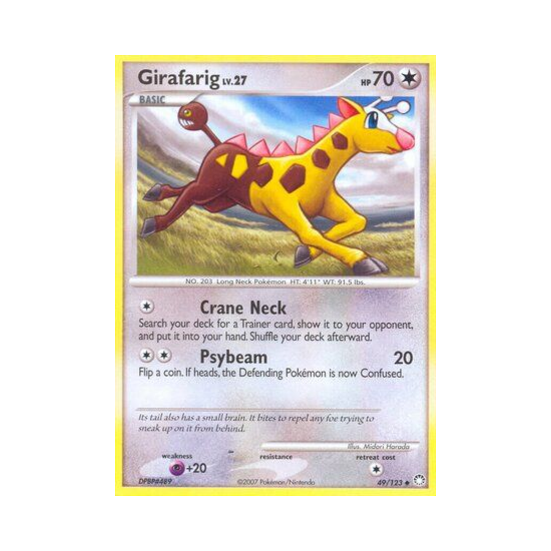 포켓몬 TCG 키링키 U 미스터리어스 트레져스 (영문판)(Pokemon TCG Girafarig U Mysterious Treasures (English Ver.)) - 1