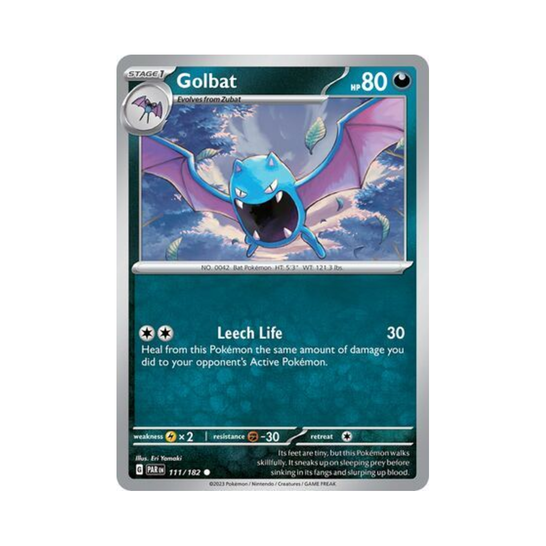 포켓몬 TCG 골뱃 C 파라독스 리프트 (영문판)(Pokemon TCG Golbat C Paradox Rift (English Ver.)) - 1