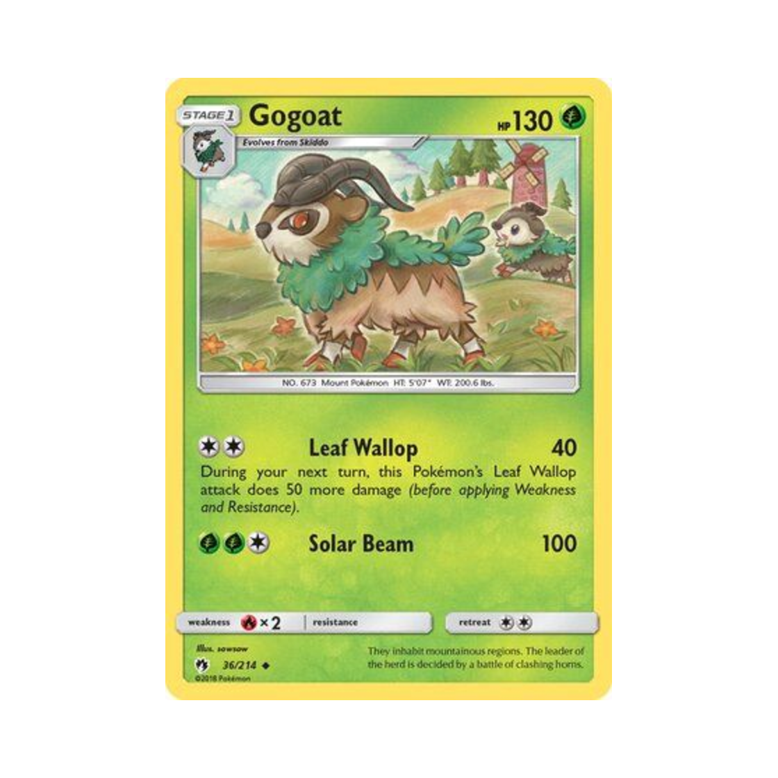 포켓몬 TCG 고고트 U 로스트 썬더 (영문판)(Pokemon TCG Gogoat U Lost Thunder (English Ver.)) - 1