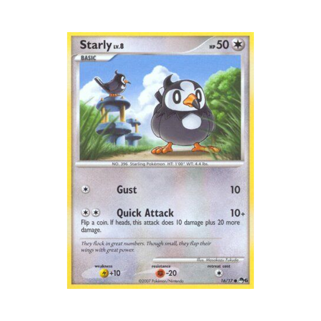 포켓몬 TCG 찌르꼬 C 팝 시리즈 6 (영문판)(Pokemon TCG Starly C POP Series 6 (English Ver.))