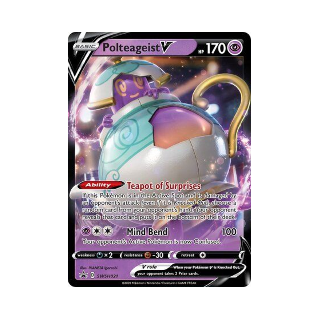 포켓몬 TCG 포트데스 V P 소드 & 실드 프로모카드 (영문판)(Pokemon TCG Polteageist V P Sword & Shield Promos (English Ver.)) - 1