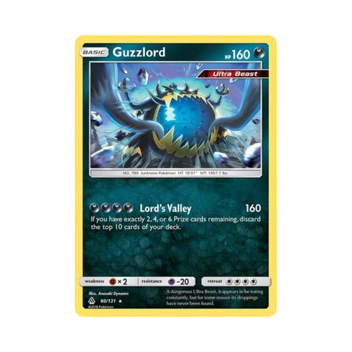 포켓몬 TCG 악식킹 RH 포비든 라이트 (영문판)(Pokemon TCG Guzzlord RH Forbidden Light (English Ver.))
