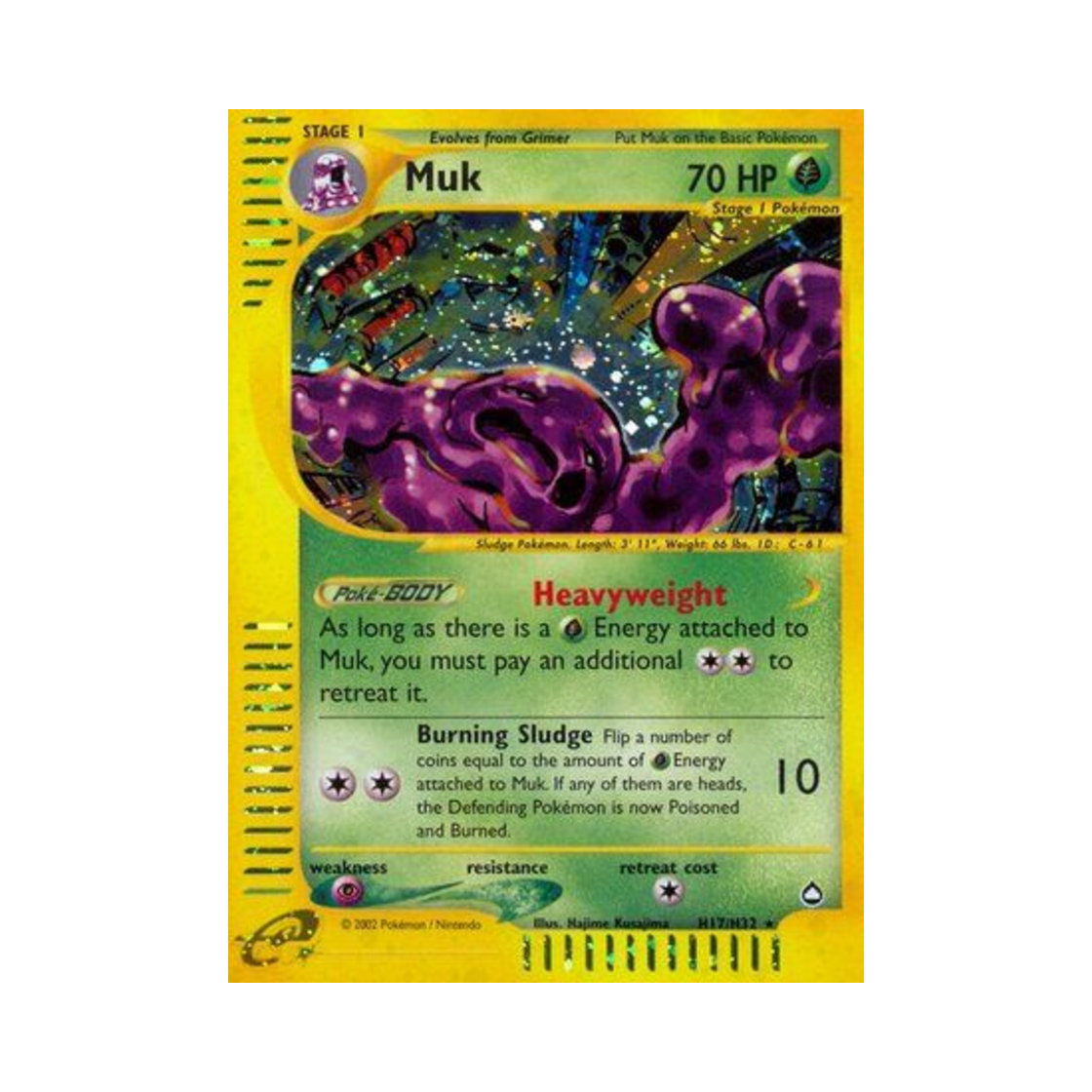 포켓몬 TCG 질뻐기 RH 아쿠아폴리스 (영문판)(Pokemon TCG Muk RH Aquapolis (English Ver.)) - 1