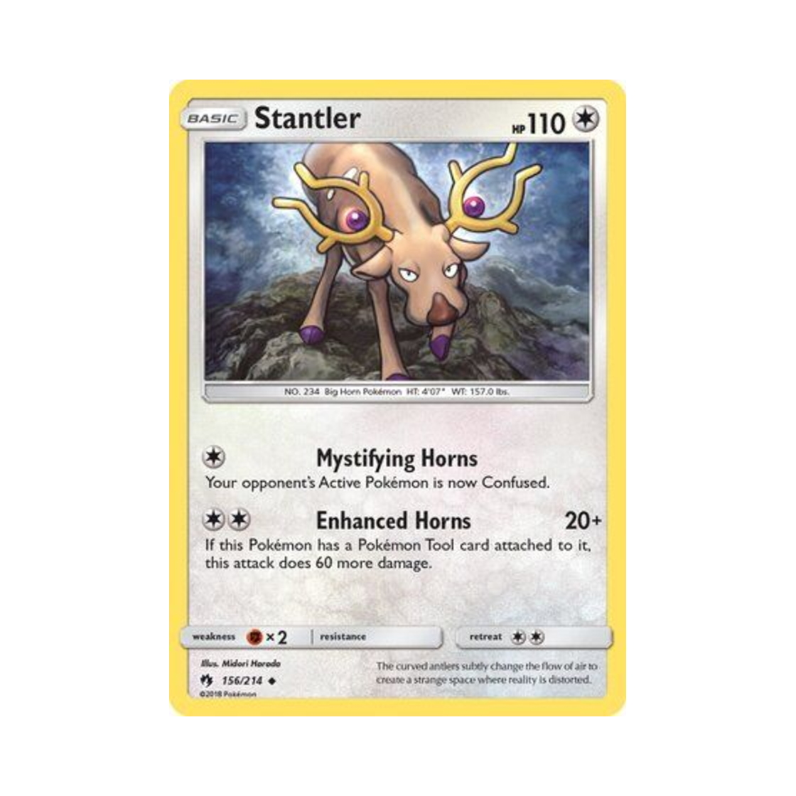 포켓몬 TCG 노라키 U 로스트 썬더 (영문판)(Pokemon TCG Stantler U Lost Thunder (English Ver.)) - 1