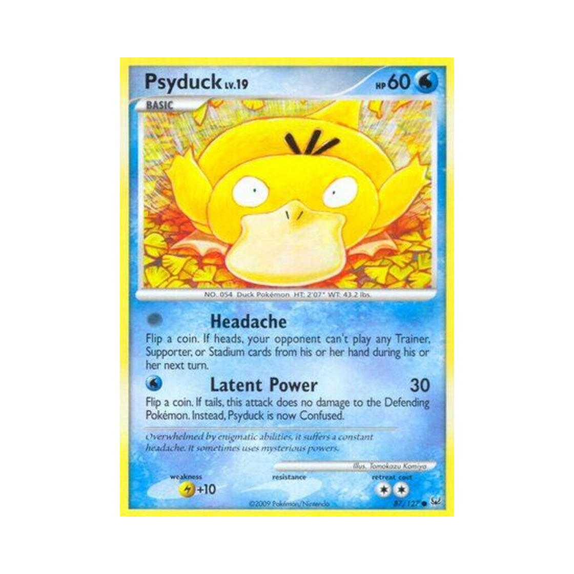 포켓몬 TCG 고라파덕 C 플래티넘 (영문판)(Pokemon TCG Psyduck C Platinum (English Ver.)) - 1