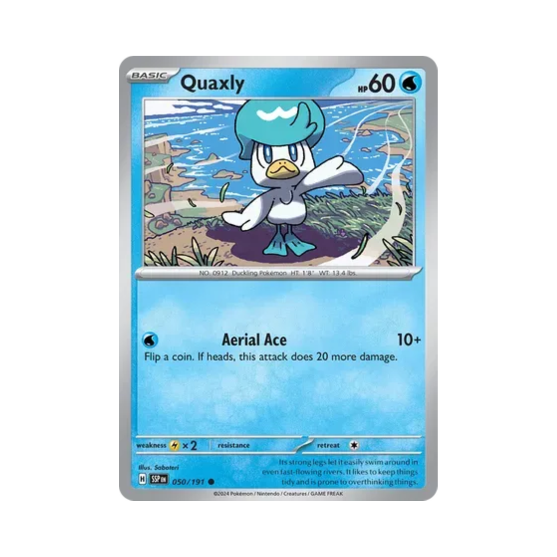 포켓몬 TCG 꾸왁스 C 서징 스파크 (영문판)(Pokemon TCG Quaxly C Surging Sparks (English Ver.)) - 1