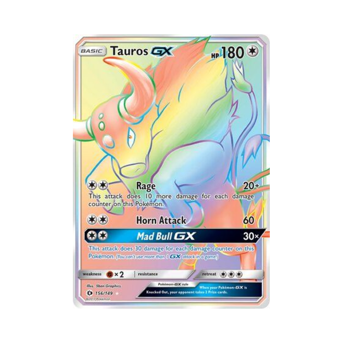 포켓몬 TCG 켄타로스 GX RR 썬 & 문 (영문판)(Pokemon TCG Tauros GX RR Sun & Moon (English Ver.)) - 1
