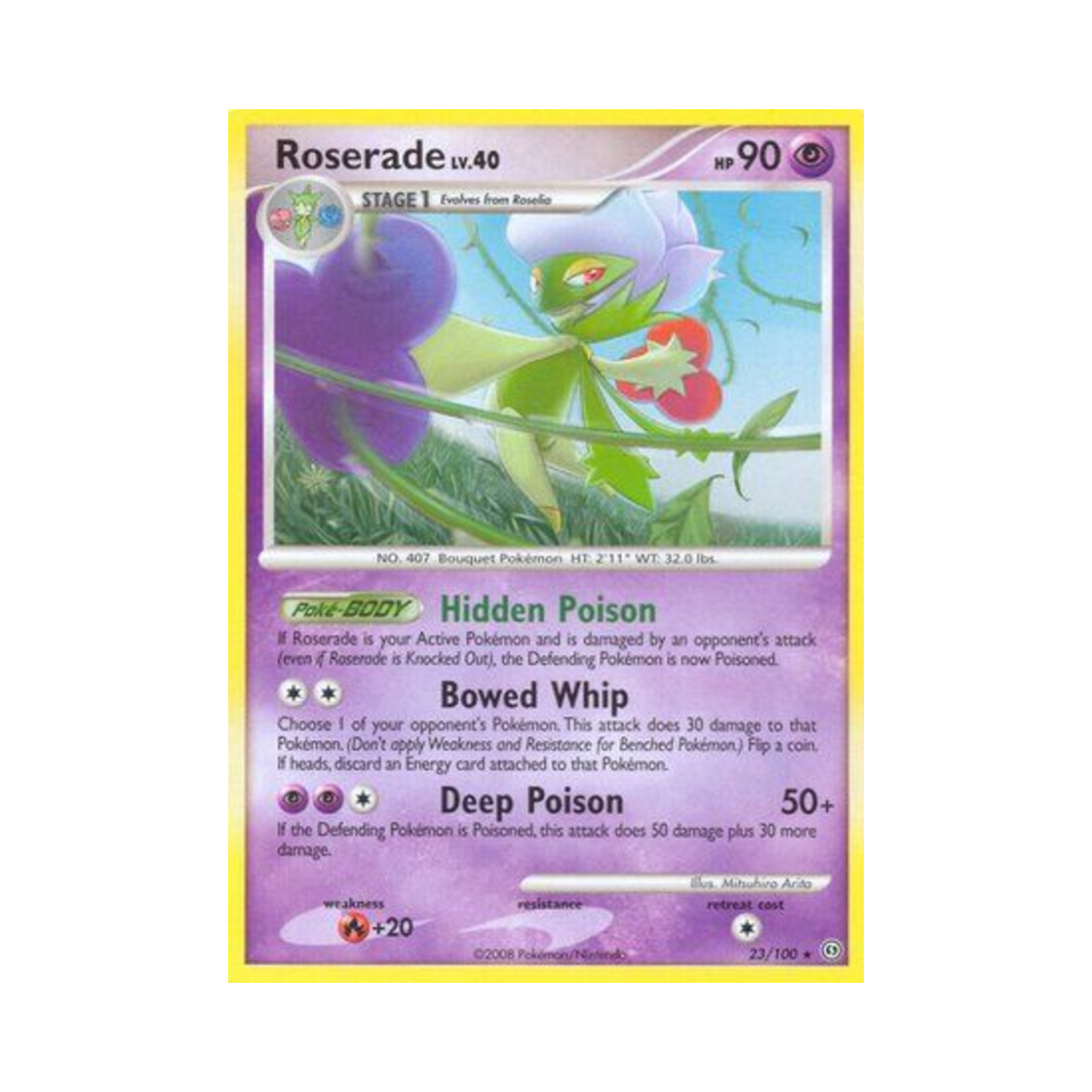 포켓몬 TCG 로즈레이드 R 스톰프론트 (영문판)(Pokemon TCG Roserade R Stormfront (English Ver.))