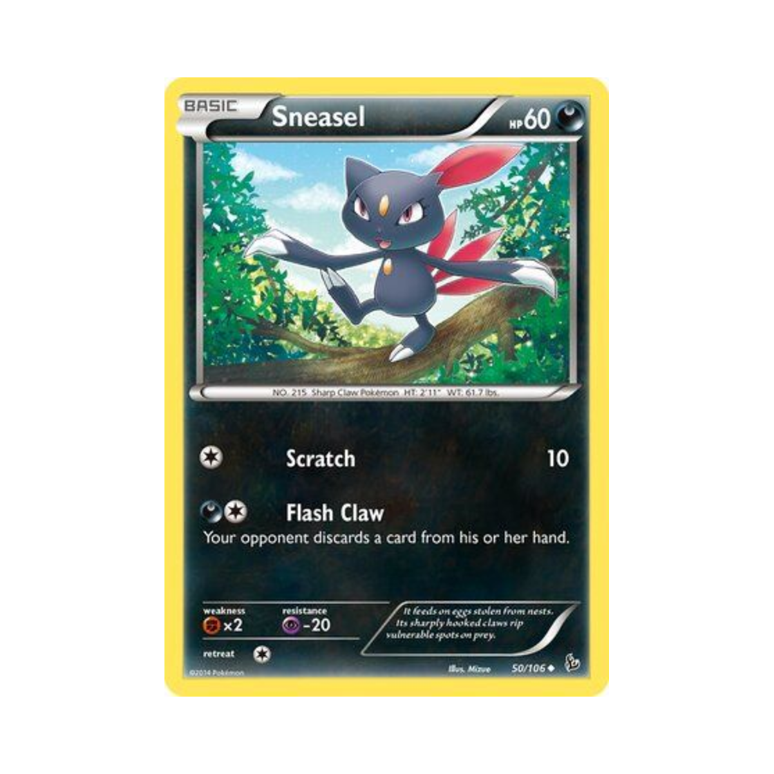 포켓몬 TCG 포푸니 U 플래시파이어 (영문판)(Pokemon TCG Sneasel U Flashfire (English Ver.)) - 1