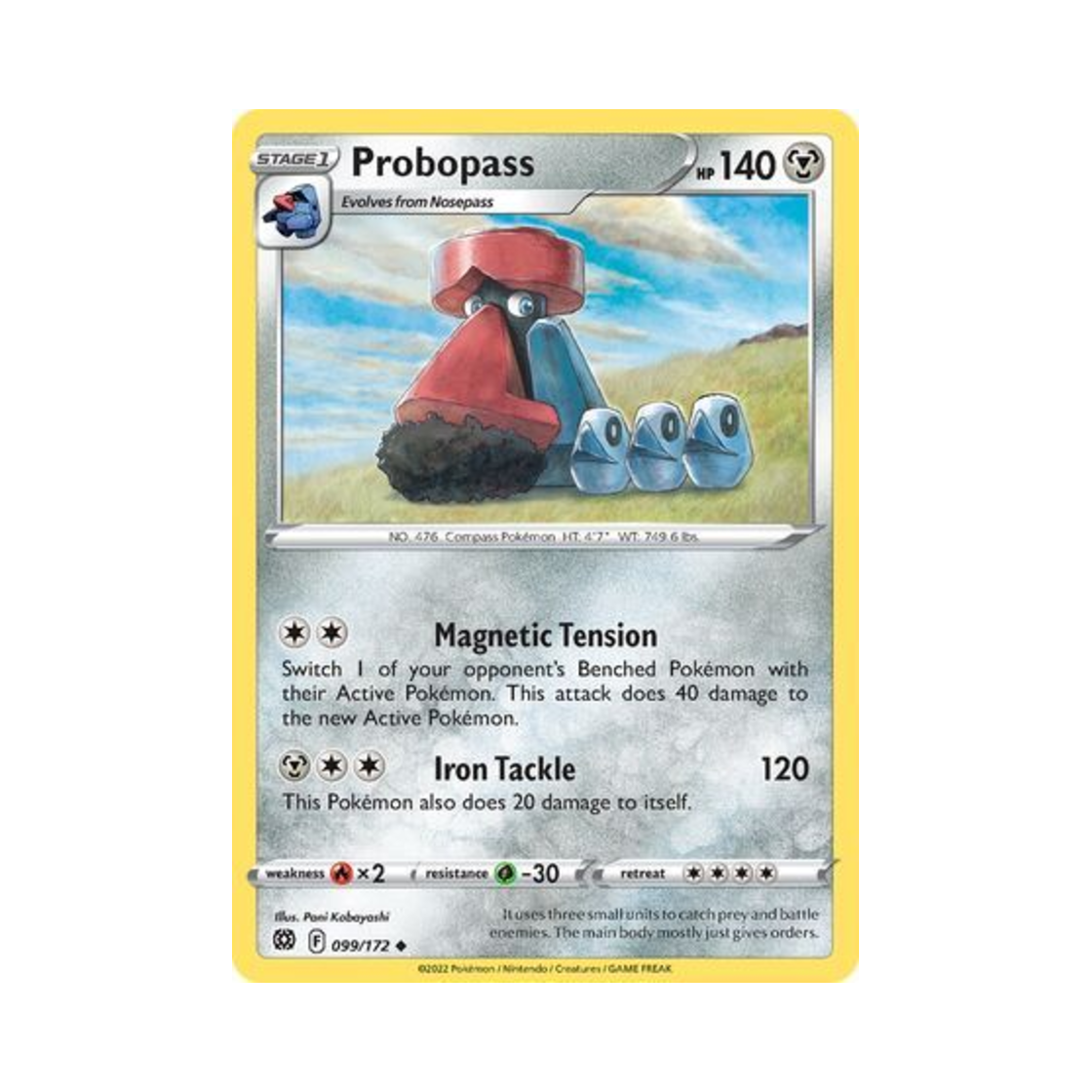 포켓몬 TCG 대코파스 U 브릴리언트 스타즈 (영문판)(Pokemon TCG Probopass U Brilliant Stars (English Ver.))