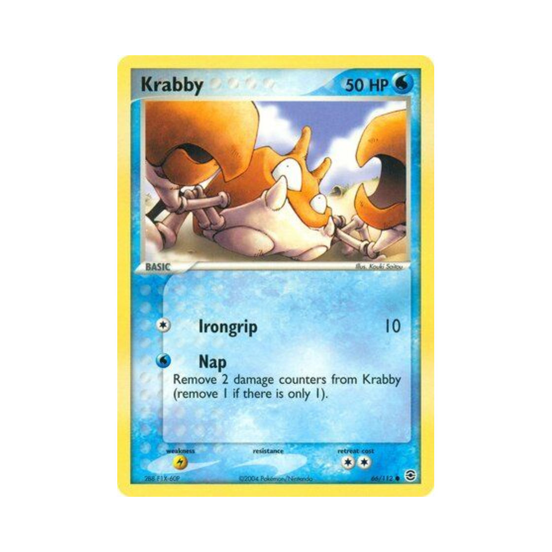 포켓몬 TCG 크랩 C EX 파이어레드 & 리프그린 (영문판)(Pokemon TCG Krabby C EX FireRed & LeafGreen (English Ver.)) - 1