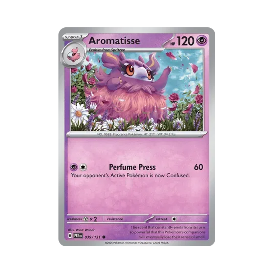포켓몬 TCG 프레프티르 C 프리즈매틱 에볼루션즈 (영문판)(Pokemon TCG Aromatisse C Prismatic Evolutions (English Ver.)) - 1