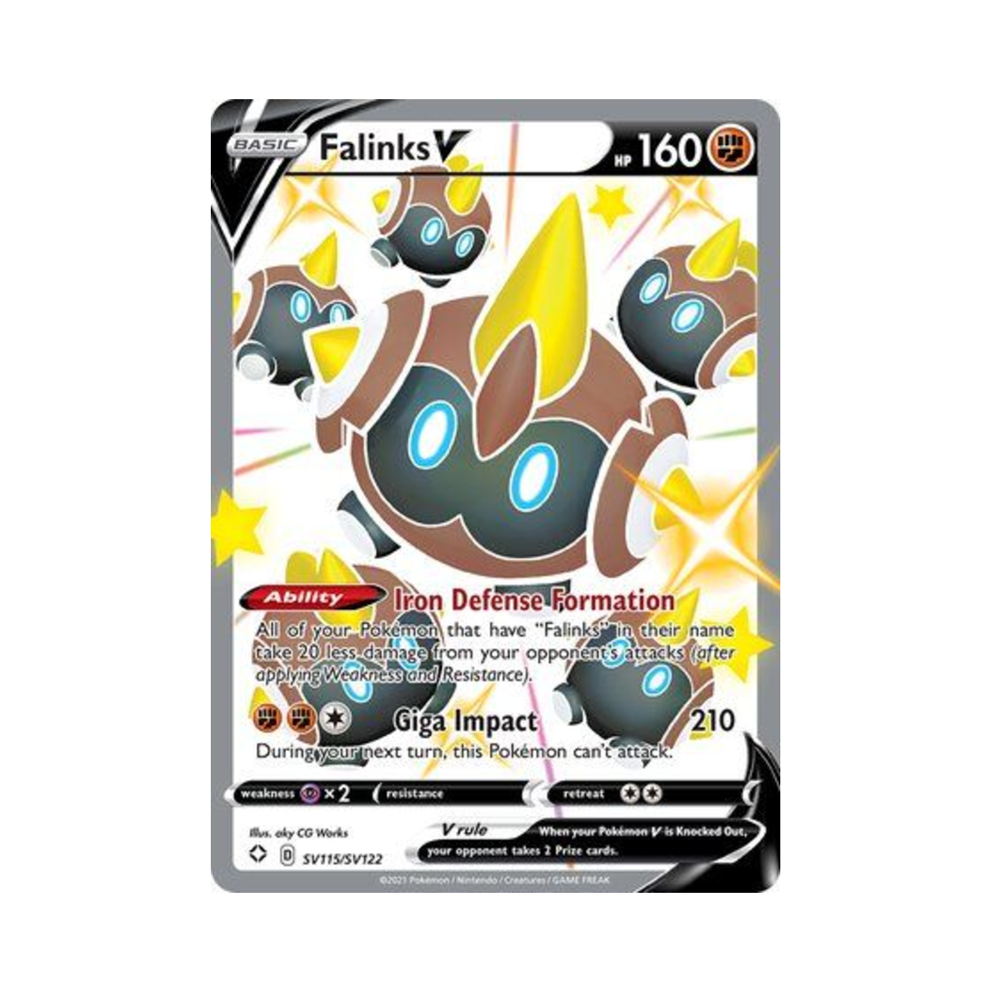 포켓몬 TCG 대여르 V SRV 샤이닝 페이츠 (영문판)(Pokemon TCG Falinks V SRV Shining Fates (English Ver.))