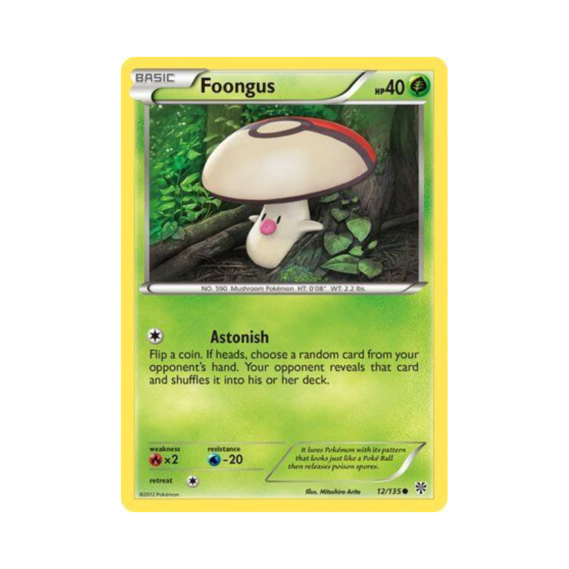 포켓몬 TCG 깜놀버슬 C 플라스마 스톰 (영문판)(Pokemon TCG Foongus C Plasma Storm (English Ver.)) - 1
