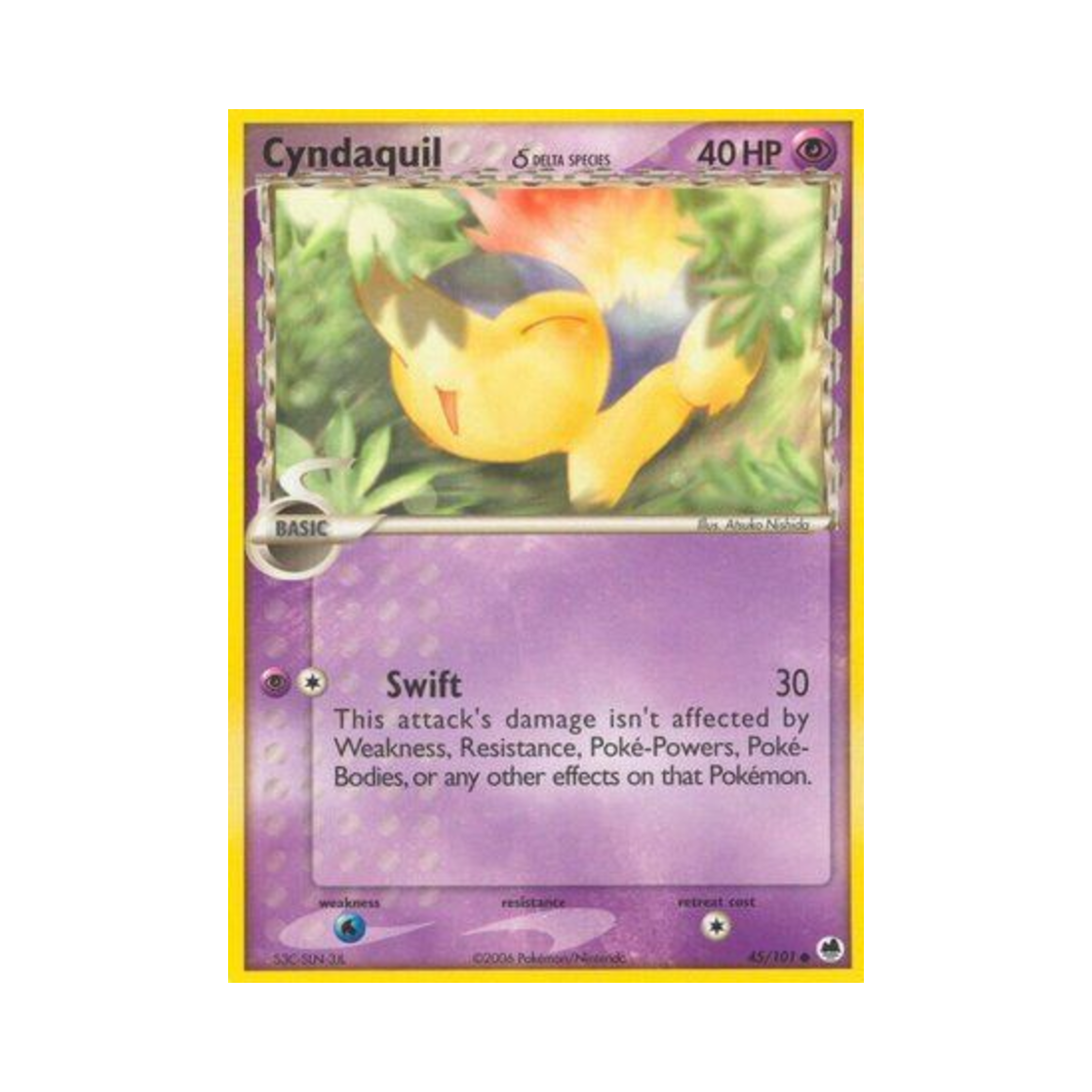 포켓몬 TCG 브케인 C EX 드래곤 프론티어스 (영문판)(Pokemon TCG Cyndaquil C EX Dragon Frontiers (English Ver.)) - 1