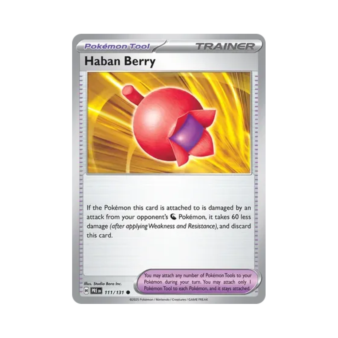 포켓몬 TCG 하반열매 C 프리즈매틱 에볼루션즈 (영문판)(Pokemon TCG Haban Berry C Prismatic Evolutions (English Ver.)) - 1