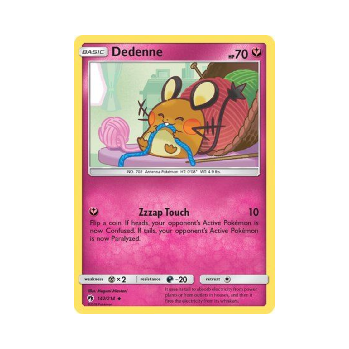 포켓몬 TCG 데덴네 U 로스트 썬더 (영문판)(Pokemon TCG Dedenne U Lost Thunder (English Ver.))