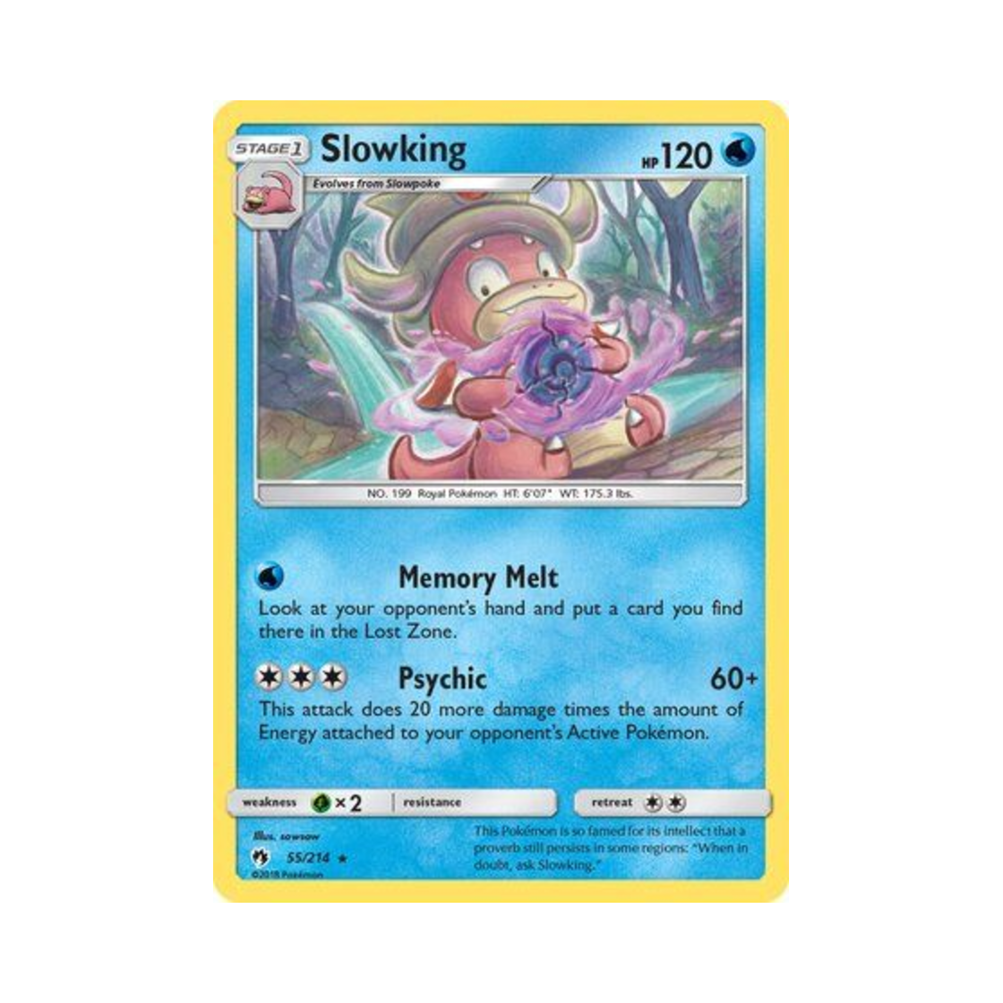 포켓몬 TCG 야도킹 R 로스트 썬더 (영문판)(Pokemon TCG Slowking R Lost Thunder (English Ver.)) - 1