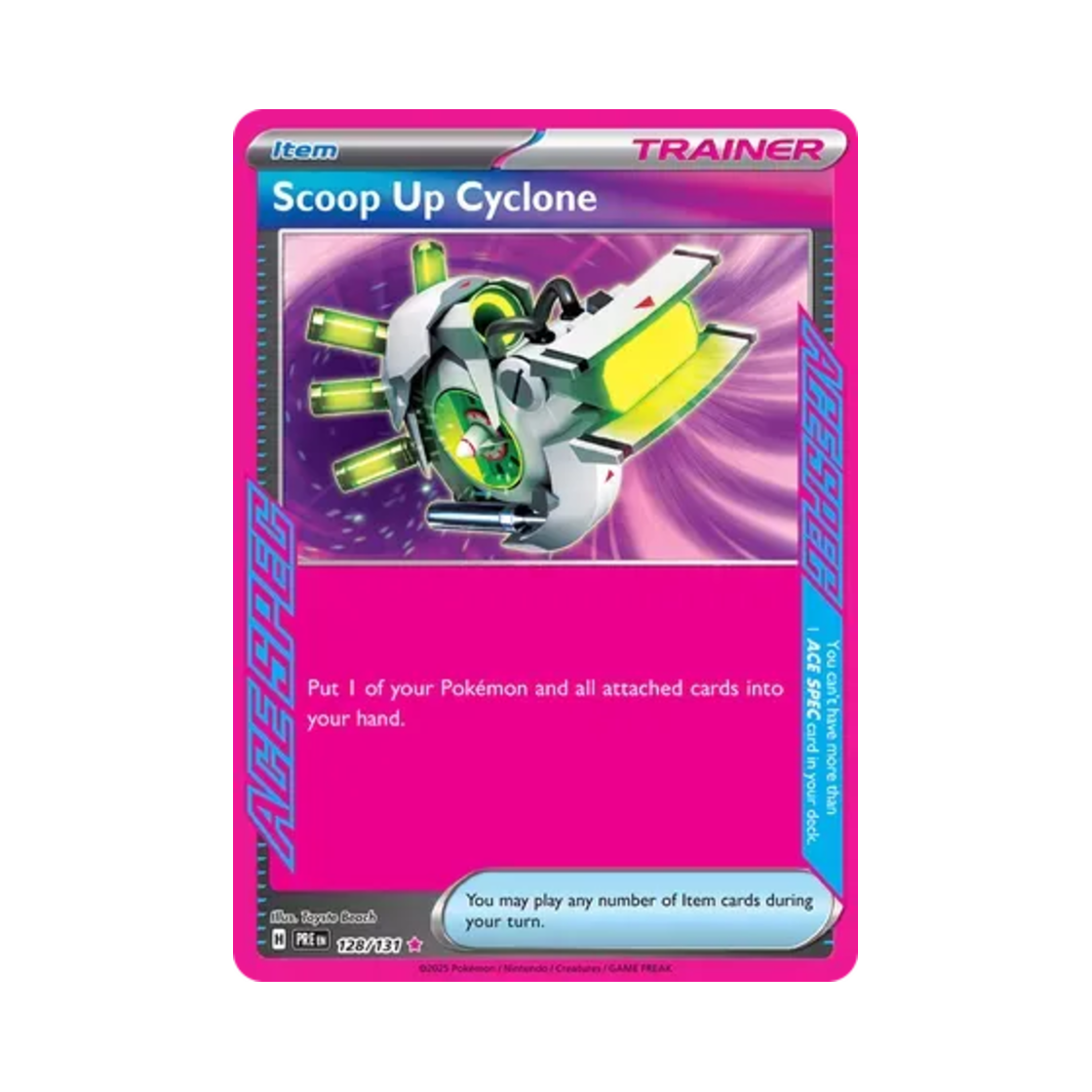 포켓몬 TCG 포켓몬 회수 사이클론 ASR 프리즈매틱 에볼루션즈 (영문판)(Pokemon TCG Scoop Up Cyclone ASR Prismatic Evolutions (English Ver.)) - 1