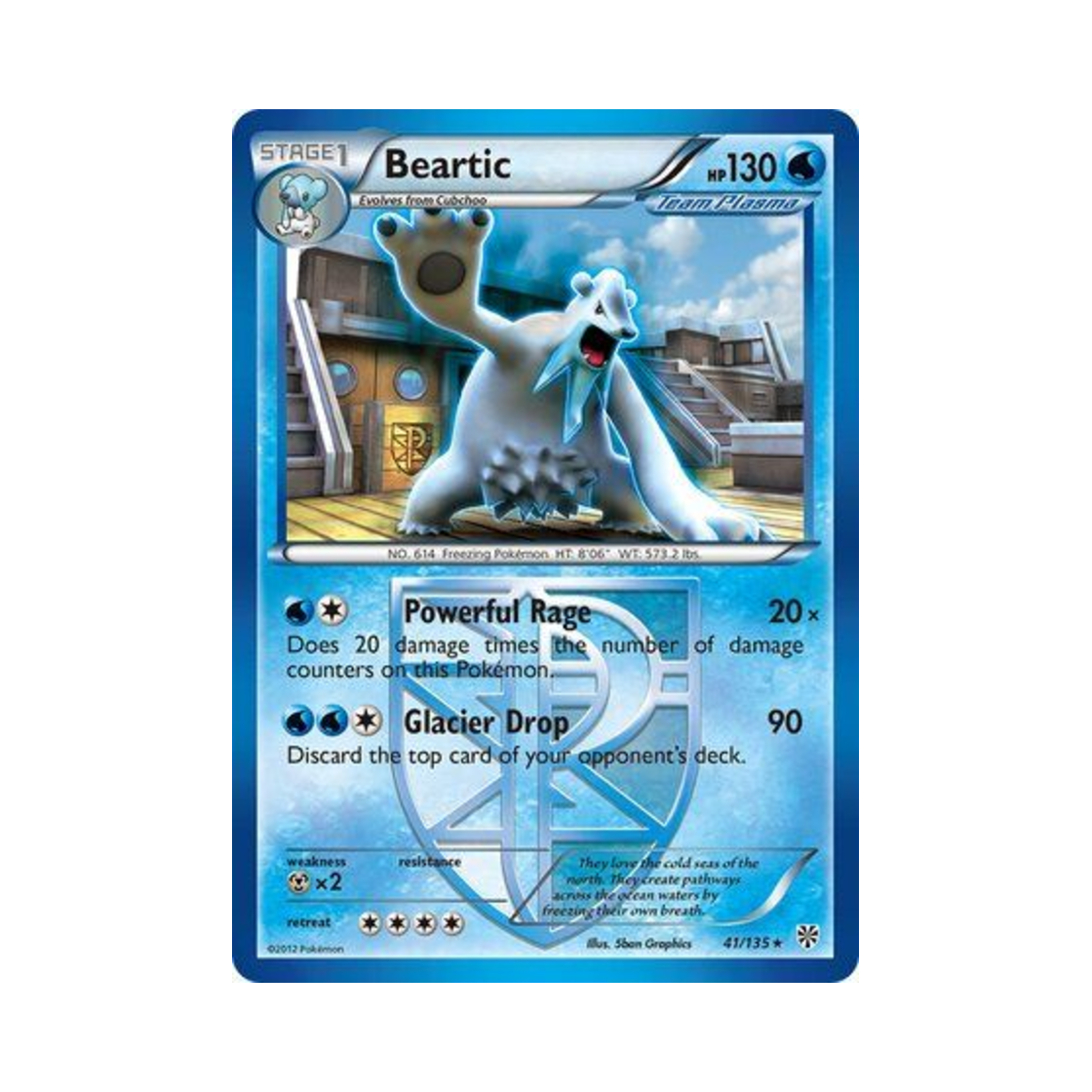 포켓몬 TCG 툰베어 R 플라스마 스톰 (영문판)(Pokemon TCG Beartic R Plasma Storm (English Ver.)) - 1