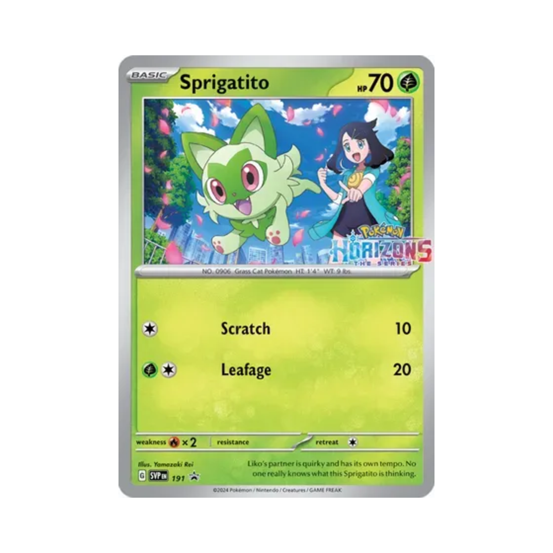 포켓몬 TCG 나오하 P 스칼렛 & 바이올렛 프로모 카드 (영문판)(Pokemon TCG Sprigatito P Scarlet & Violet Promos (English Ver.)) - 1