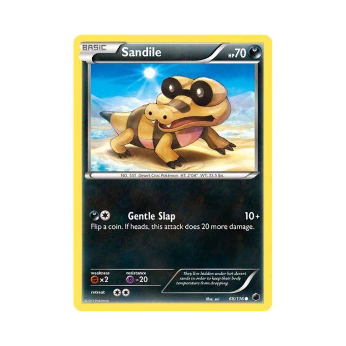 포켓몬 TCG 깜눈크 C 플라스마 프리즈 (영문판)(Pokemon TCG Sandile C Plasma Freeze (English Ver.))