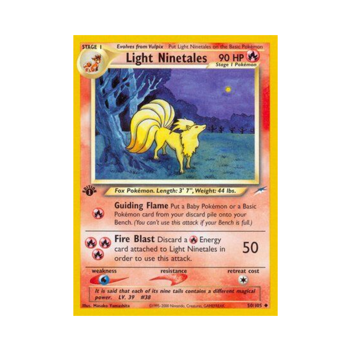 포켓몬 TCG 라이트 나인테일 U 네오 데스티니 (영문판)(Pokemon TCG Light Ninetales U Neo Destiny (English Ver.)) - 1