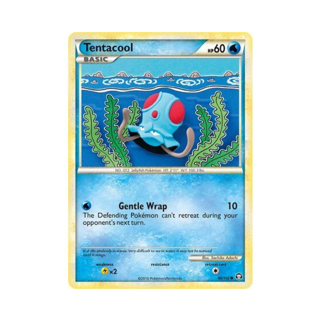 포켓몬 TCG 왕눈해 C 트라이엄펀트 (영문판)(Pokemon TCG Tentacool C Triumphant (English Ver.))